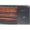 Kvarca elektriskais sildītājs SUNRED LUG-2000W — 2000 W, kvarca stikla elements, lietošanai ārpus telpām, piestiprināms pie sienas, IP24, melns