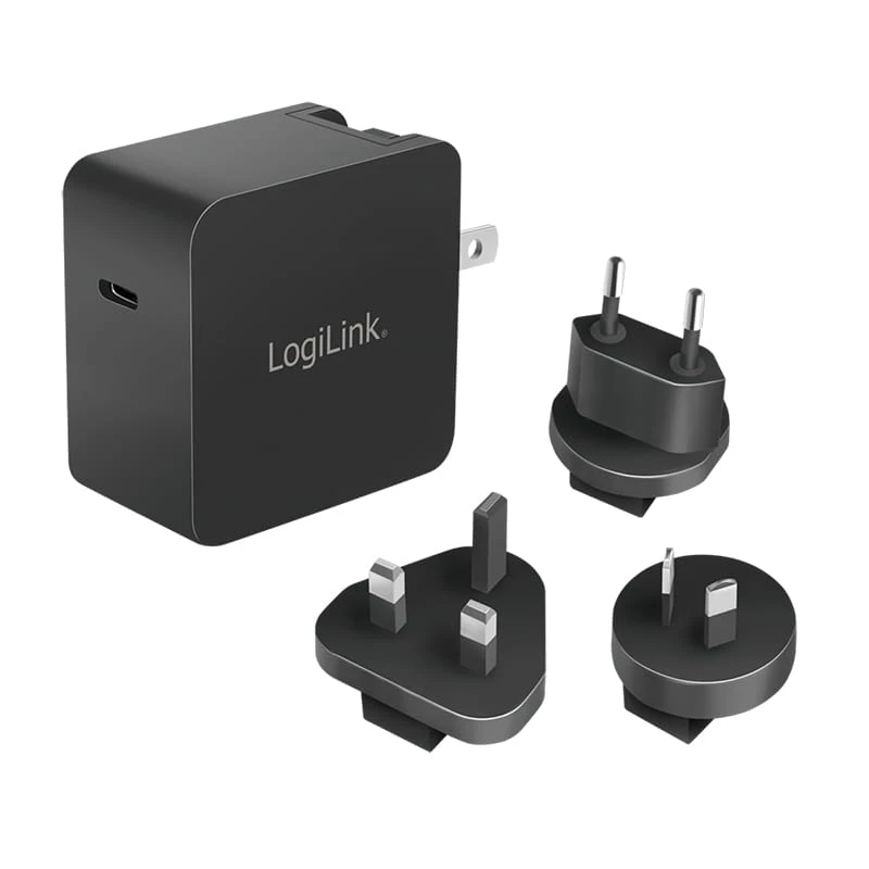 Mobilo ierīču lādētājs LogiLink PA0302 Universal Melns maiņstrāvas ātrā uzlāde