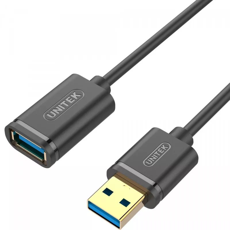 UNITEK Y-C457GBK USB kabelis USB 3.2 Gen 1 (3.1 Gen 1) 1 m USB A Melns