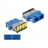 Optisko šķiedru savienotājs DeLOCK 86893 SC Duplex ligzda uz SC Duplex ligzdu, zils
