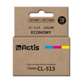 Actis KC-513R Tinte (aizstāj Canon CL-513; Standard; 15 ml; krāsa: ciāna, fuksīna, dzeltena)