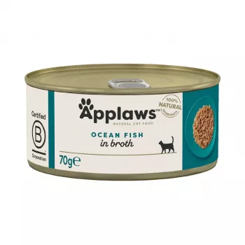 APPLAWS okeāna zivis buljonā - mitrā kaķu barība - 70g