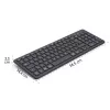 Bezvadu daudzaparatūras tastatūra WK-300 melna