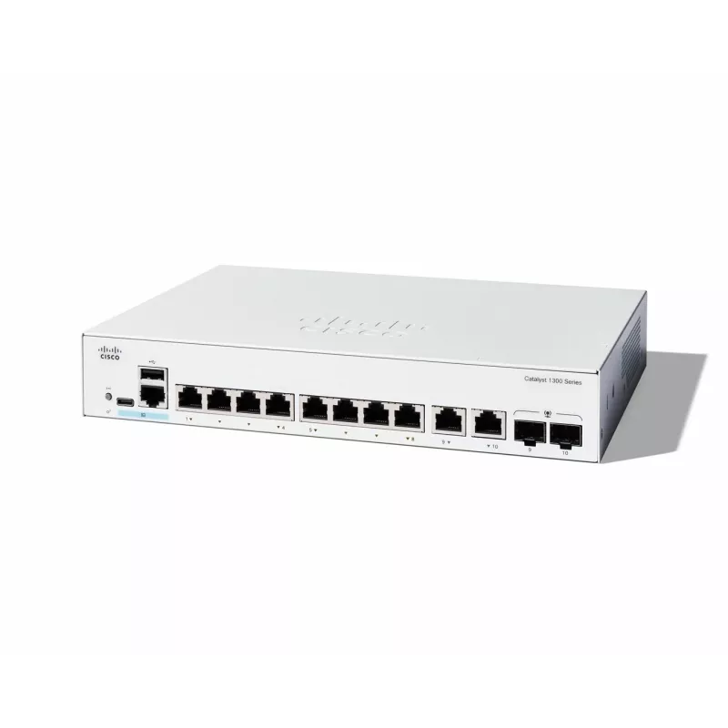 Pārvaldāms slēdzis Cisco Catalyst 1300-8T-E-2G 8 Port GE L2