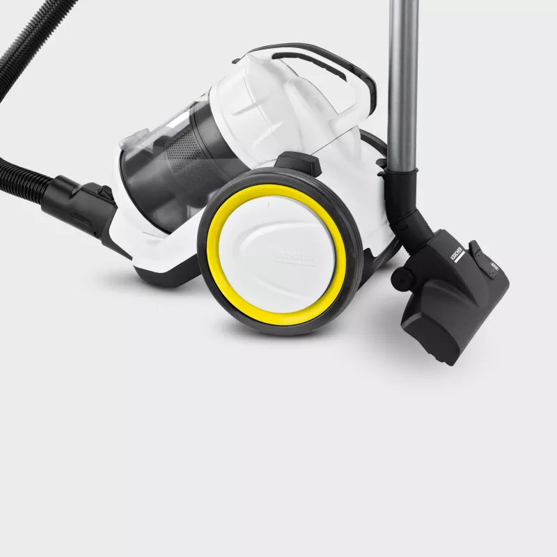 Putekļsūcējs Karcher VC 3 — sausā tīrīšana mājām, 700 W, 0,9 L bez maisa, HEPA 13, teleskopiskā caurule, 1,5 m šļūtene