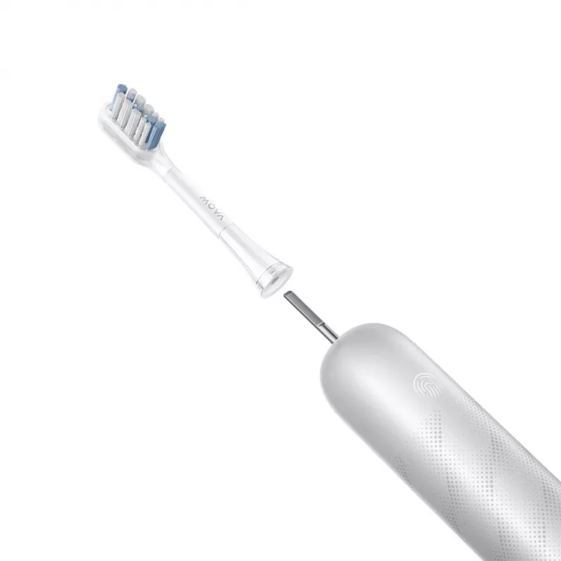 MOVA Fresh Pro Adult Sonic elektriskā zobu birste sudrabota — 4 režīmi, Li‑Ion baterija, iebūvēts taimeris