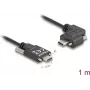 DeLOCK USB 2.0 kabelis USB Type-C vīrišķais uz USB Type-C vīrišķais leņķveida pa kreisi/pa labi PD 3.0 60W 1m