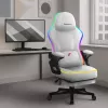 RGB baltas siets spēļu krēsls