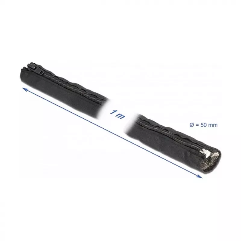 EMI ekranējošā pītā uzmava DeLOCK 20849 1 m x 50 mm melna