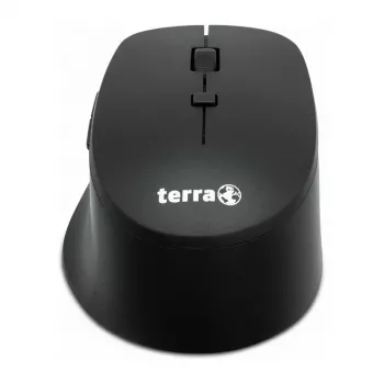 Bezvadu klusā USB pele Terra 4000 no Terra — 6 pogu, labročiem, melna