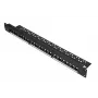 Patchpanel Extralink 24-port U/UTP (UTP) modular, 1U, Melns, 482.6 mm width