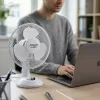 Adler | AD 7302 | Galda ventilators | Balts | Diametrs 23 cm | Ātrumu skaits 2 | Svārstīšanās | 60 W | Nē