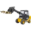 Autoiekrāvēja BRUDER JCB Teletruk rotaļlieta — ABS, ieteicamais vecums 3+, melna un dzeltena