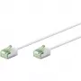 Goobay Ultra-Flexible CAT 8.1 komutācijas kabelis plāns U/FTP Balts - extra-short plug 99.9% (74360)