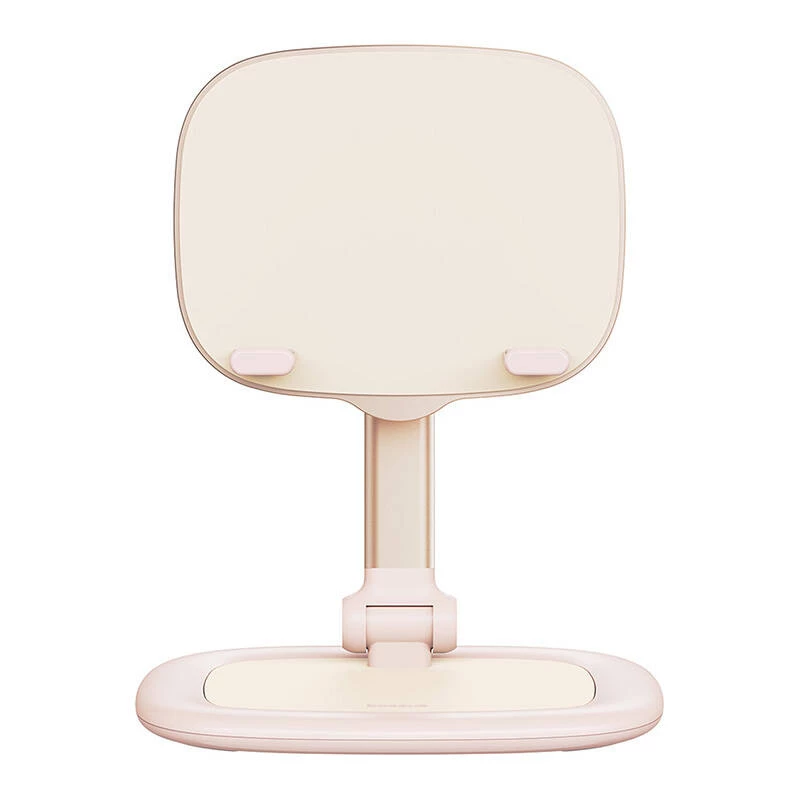 Planšetdatora tālruņa statīvs Baseus Seashell Series rozā — regulējams augstums, viegls