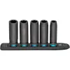 Impact Socket Set Hazet 900Slg-SR/5, hexagon sockets 5 pcs, sizes SW 13–SW 24