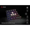 Mehāniskā spēļu tastatūra SAVIO MelnsOUT X2 PEACH — 61 taustiņu 60% QWERTY, RGB LED, hot-swap, USB Type-A/Type-C, noņemams kabelis