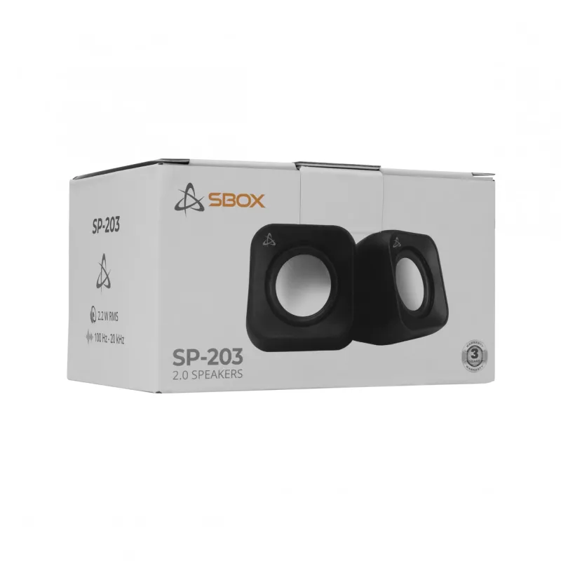 Skaļruņi Sbox SP-203 Melns, 20W