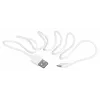 USB kabelis SAVIO CL-123 USB 2.0, USB A uz Micro-USB B, 1 m, balts