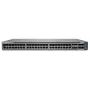 Juniper EX4100 48 portu 10/100/1000BaseT PoE+, 4x 10G SFP+ augšupsaites porti, 4x 25G SFP28 sakraušanas/augšupsaites porti, lieki ventilatori, 1 maiņstrāvas barošanas bloks JPSU-920-AC-AFO iekļauts (optika tiek pārdota atsevišķi) ar standarta programmatūr