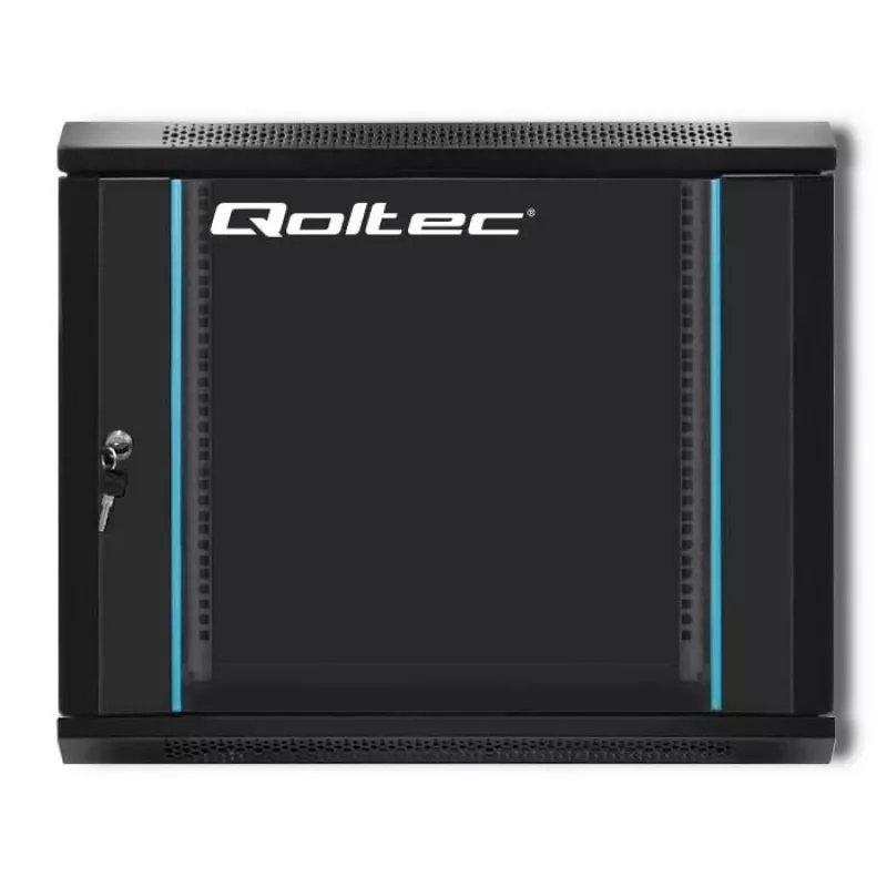 Tīkla statīvs QOLTEC 9U modelis 54466 — atvērta rāmja 9U servera/statīva montāžas korpuss