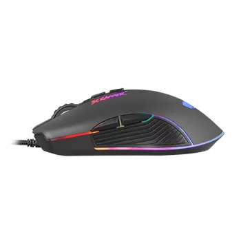 FURY Scrapper pele Spēlēm Piemērota abām rokām USB A tipa Optiskā 6400 DPI