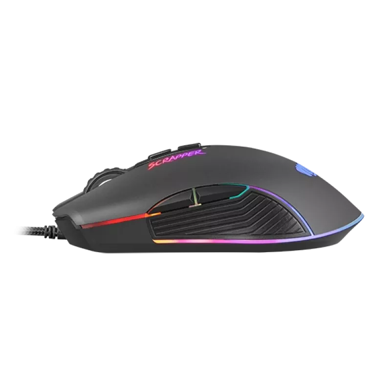 FURY Scrapper pele Spēlēm Piemērota abām rokām USB A tipa Optiskā 6400 DPI