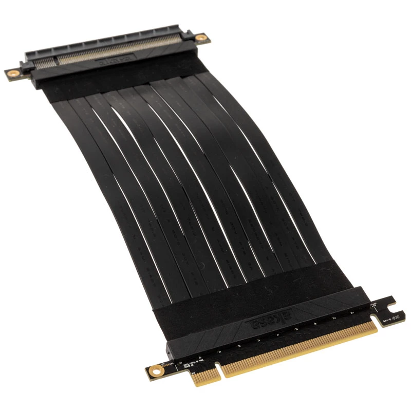 Riser kabelis Akasa RISER Melns X2 Premium PCIe 3.0 x16 20CM