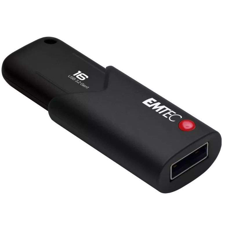 USB zibatmiņa Emtec B120 Click Secure 16 GB USB Type-A 3.2 Gen 2 Melna