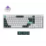 Mehāniskā bezvadu tastatūra Keychron Q5 RGB balta korpusa, maināmu slēdžu izkārtojums, kompakts 75% formas faktors