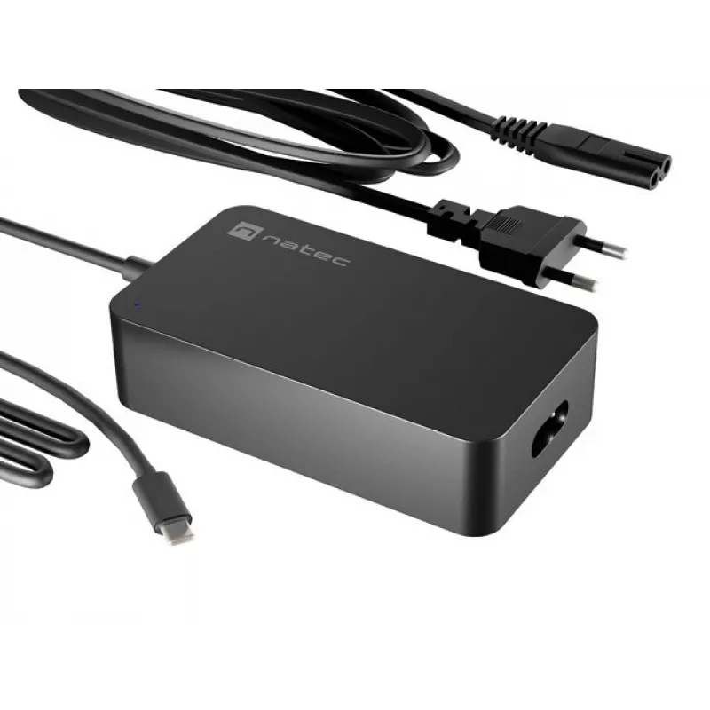 NATEC Grayling USB-C 45W strāvas adapteris Universāls Melns