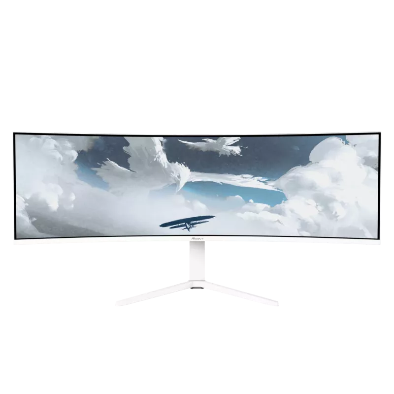 Izliekts monitors Arozzi Nova 49 collas (124.5 cm) Dual QHD 5120×1440 LED VA, 32:9, 4 ms, USB centrmezgls, skaļruņi, balts