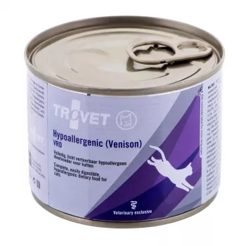 TROVET Hypoallergenic VRD ar brieža gaļu - slapjā kaķu barība - 200g