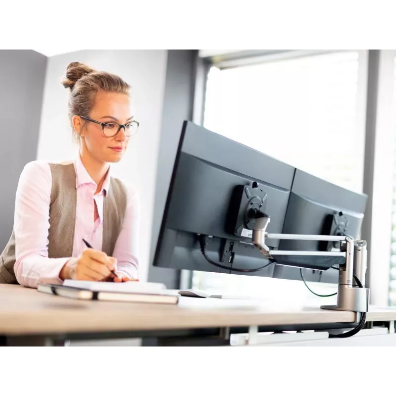 Novus 990+4018+000 monitora stiprinājums / statīvs 68.6 cm (27) rakstāmgaldam Melns