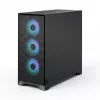 PC Case Fractal Design Pop 2 Air Melns TG RGB Midi Tower — ATX/Micro-ATX/Mini-ITX, 3x120mm priekšā, 1x120mm aizmugurē, 2.5 collu+3.5 collu nodalījumi