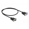 Seriālais kabelis DeLOCK 86613 melns 0,5 m RS-232