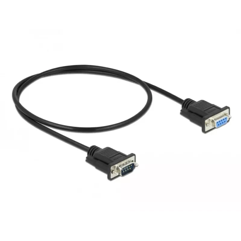 Seriālais kabelis DeLOCK 86613 melns 0,5 m RS-232