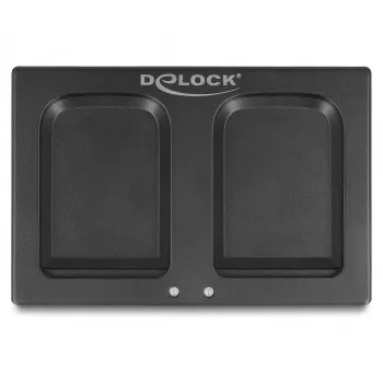 Uzlādes dokstacija DeLOCK 90608 USB C Melna 68x115x22mm