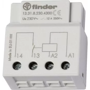 Finder relejs UP-Dose vai Schalterdose 13.31.8.230.4300 230 V/AC 1 normāli atvērts kontakts 12 A 250 V/AC (13.31.8.230.4300)