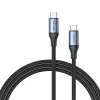 Vention USB4 Gen 3x2 Type-C uz Type-C kabelis 1 m, 5A, alumīnija sakausējums, kokvilnas pinums