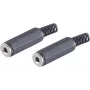 Vadu savienotājs ShiverPeaks BS51310-2 2.5 mm Melns Sievišķais
