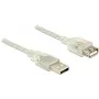USB kabelis DeLOCK 83884 USB 2.0 3m caurspīdīgs