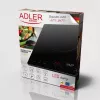 Adler AD 6513 plīts melna, galda virsmas, 29 cm zona, indukcijas plīts, 1 zona(s)