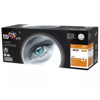 Toner TB Kompat. S OKI B412/B432, Melns, New 412XN