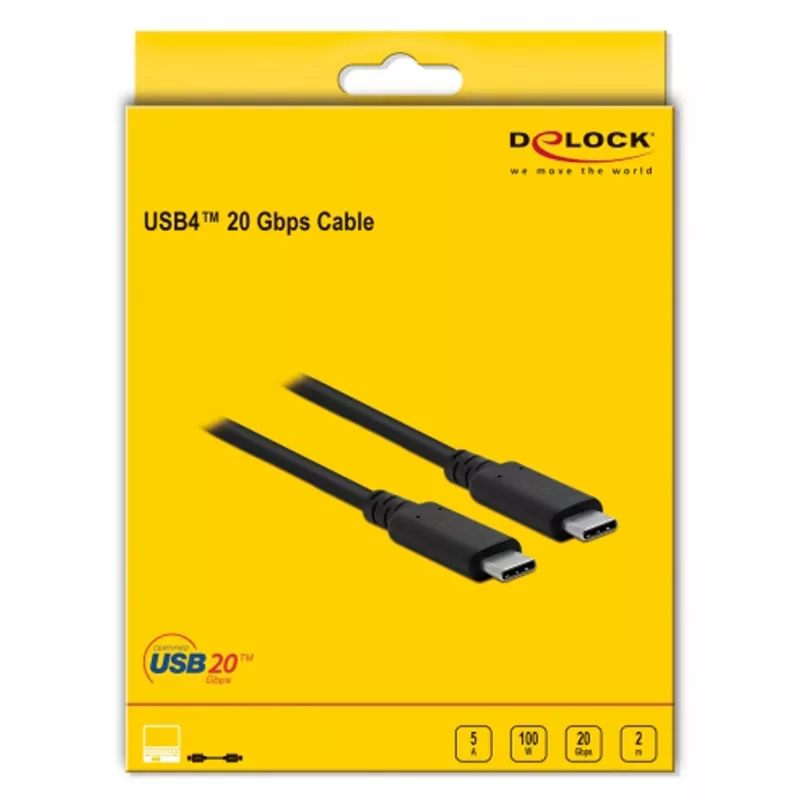 USB kabelis DeLOCK USB4 20 Gbps 2m