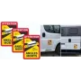 Transportlīdzekļa brīdinājuma marķējums IWH 097610 — 3 atstarojošo paneļu komplekts redzamībai uz ceļa