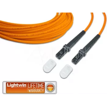 Lightwin augstas kvalitātes dupleksais optiskās šķiedras komutācijas kabelis, MM OM2, MTRJ - MTRJ optiskās šķiedras komutācijas kabelis (LDP-50 MTRJ-MTRJ 3.0)