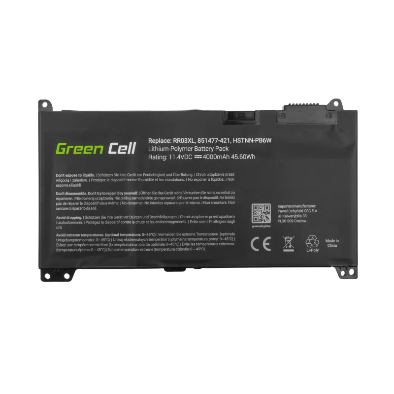 Green Cell HP122 piezīmjdatora rezerves akumulators (HP122)