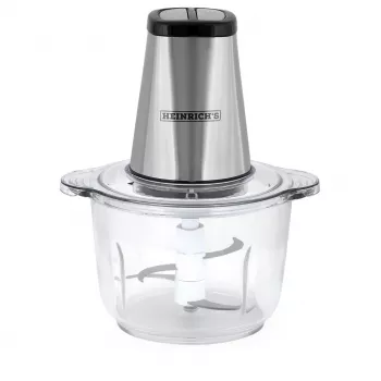 Elektriskais virtuves smalcinātājs HEINRICH'S HMZ 8850, 500 W, 2 L bļoda, 4 asmeņi, tehnopolimērs, sudraba