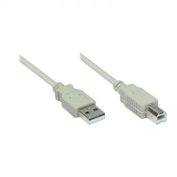 GoodConnections USB 2.0 A > B (ST-ST) 1,8m adaptera kabelis pelēks